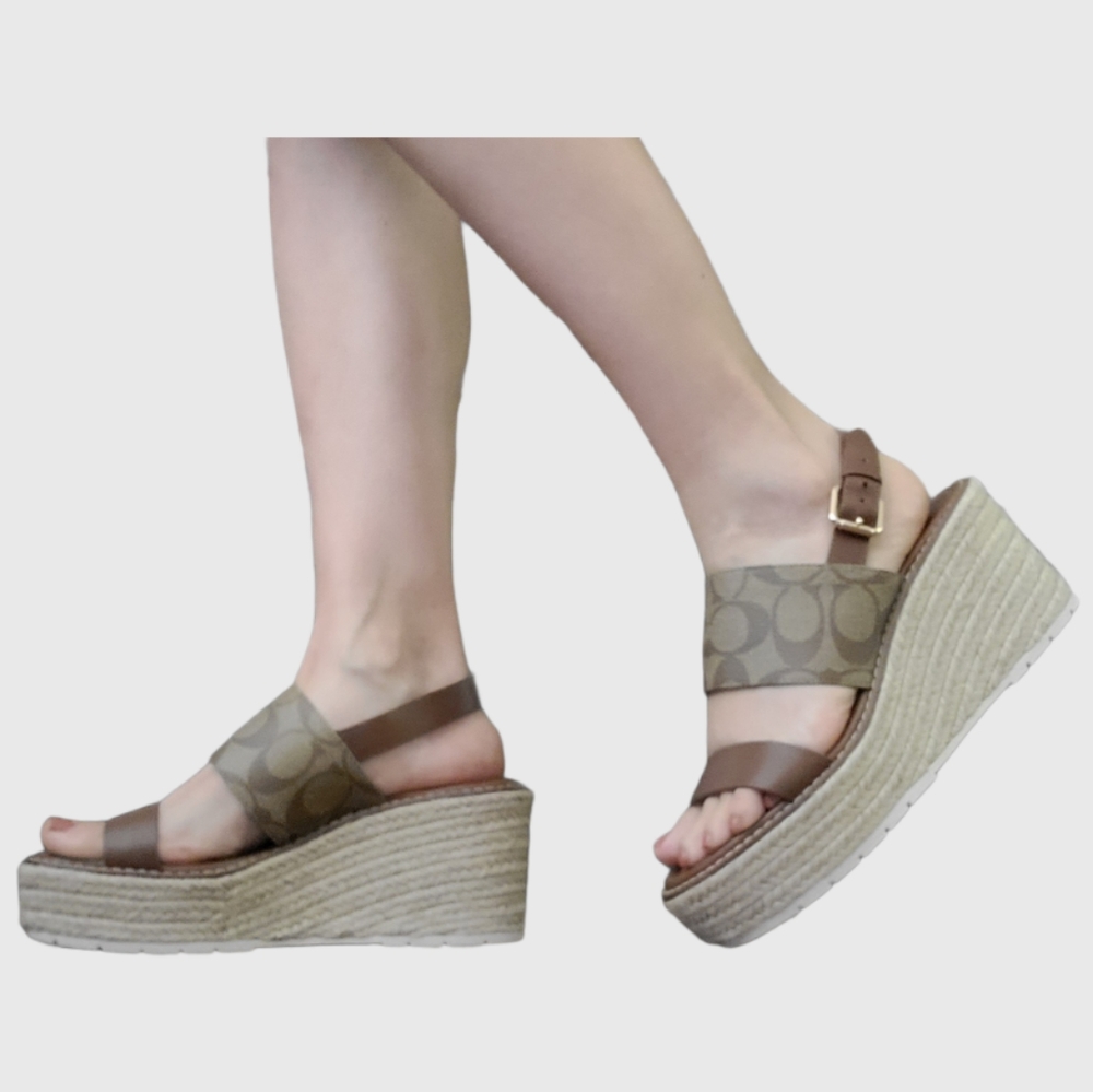 COACH Canvas Kami Wedge/saddle - Picture 7 of 7
